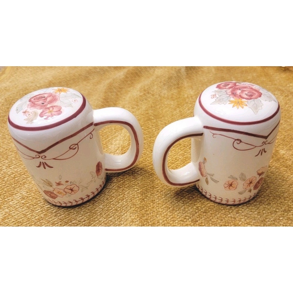 Vintage Garden Room Heirloom Collection Pepper Salt Shaker Floral